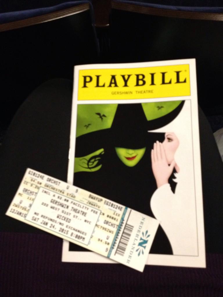 @WICKED_Musical loved seeing the show last Saturday for a 7th time!! #wickedswag