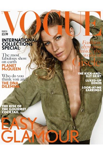 MY <a href="/BRITISHVOGUE/">British Vogue</a> COVER WITH <a href="/GISELEOFFICIAL/">Gisele Bündchen</a> FOR THE MARCH ISSUE. <a href="/CHANEL/">CHANEL</a> <a href="/PicaLucia/">Lucia Pica</a>
