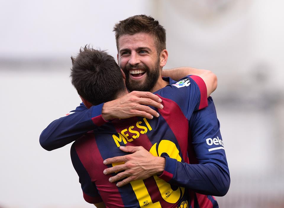 Leo Messi Fb:  Happy Birthday Gerard Piqué, hope you have a great day celebrating!
- LIO 