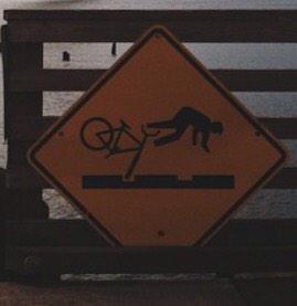 Kind or cruel signage? #Oregon #Astoria #Bridge #bumpsahead #BikeLife #bikes #signage