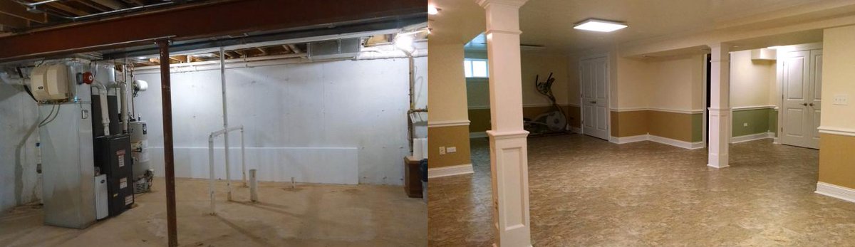 InS0Fast's tweet photo. #InSoFastHomes: the Before and After of the Wallace Family's basement renovation http://t.co/1Dtmy08RYP