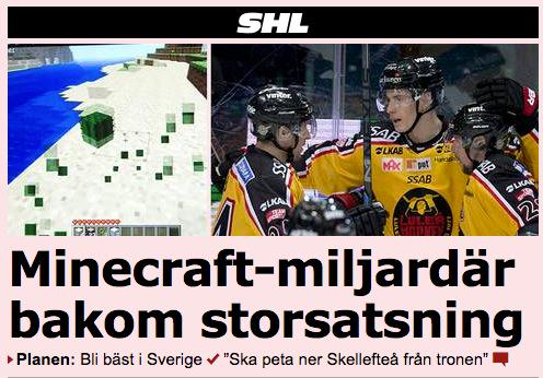 sportbladet's tweet photo. Luleå ska bli en stormakt – med hjälp av Minecraftmiljardär. #twittpuck #luleahockey
http://t.co/rshSfjEPbv http://t.co/m0sJjvVdc9