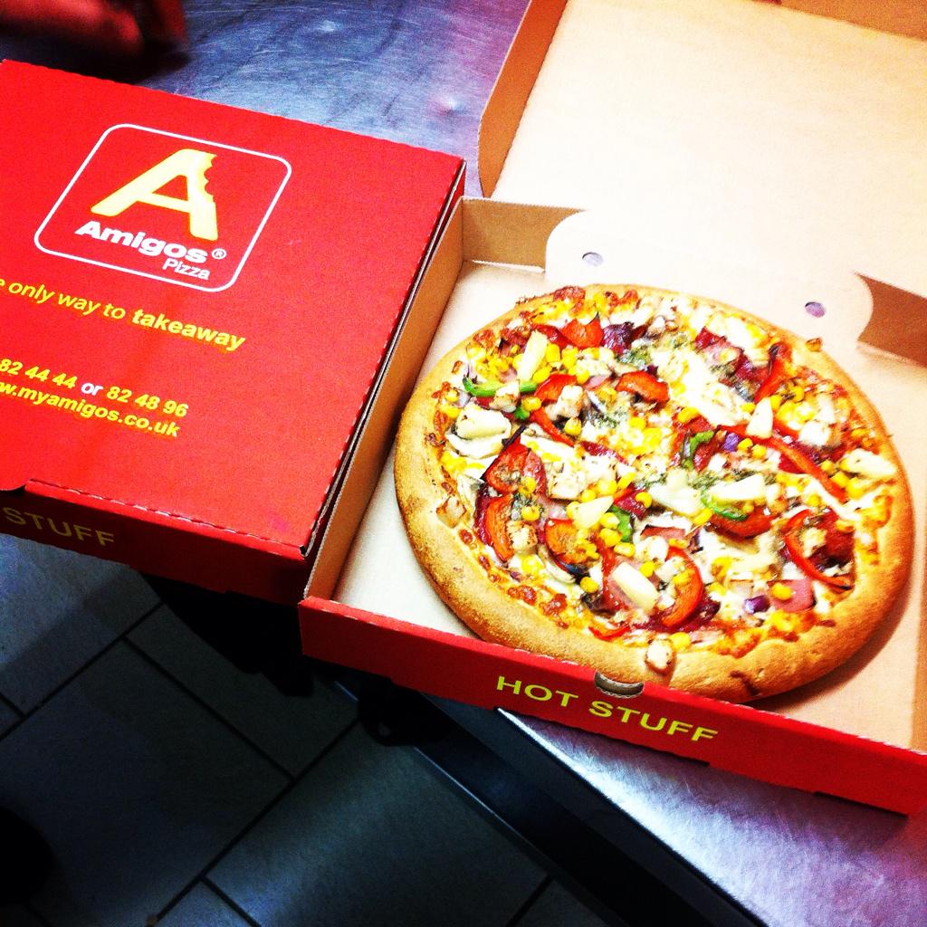 just eat amigos pizza