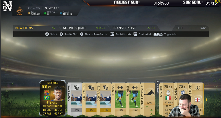 Nick28T's tweet image. OMFGGGGGGGGGG I JUST PACKED SIF NEYMAR!!!!! twitch.tv/nick_28t