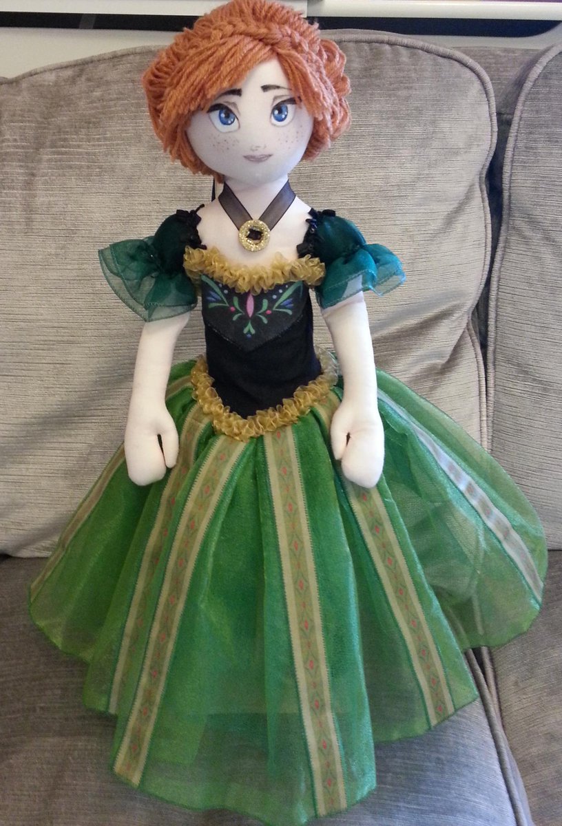 frozen anna rag doll