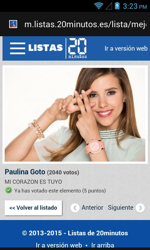 mibonitapau's tweet photo. Vota por @soypaulinagoto  para los premios tvynovelas 2015 #PinkPower http://t.co/MjNejMXw0w