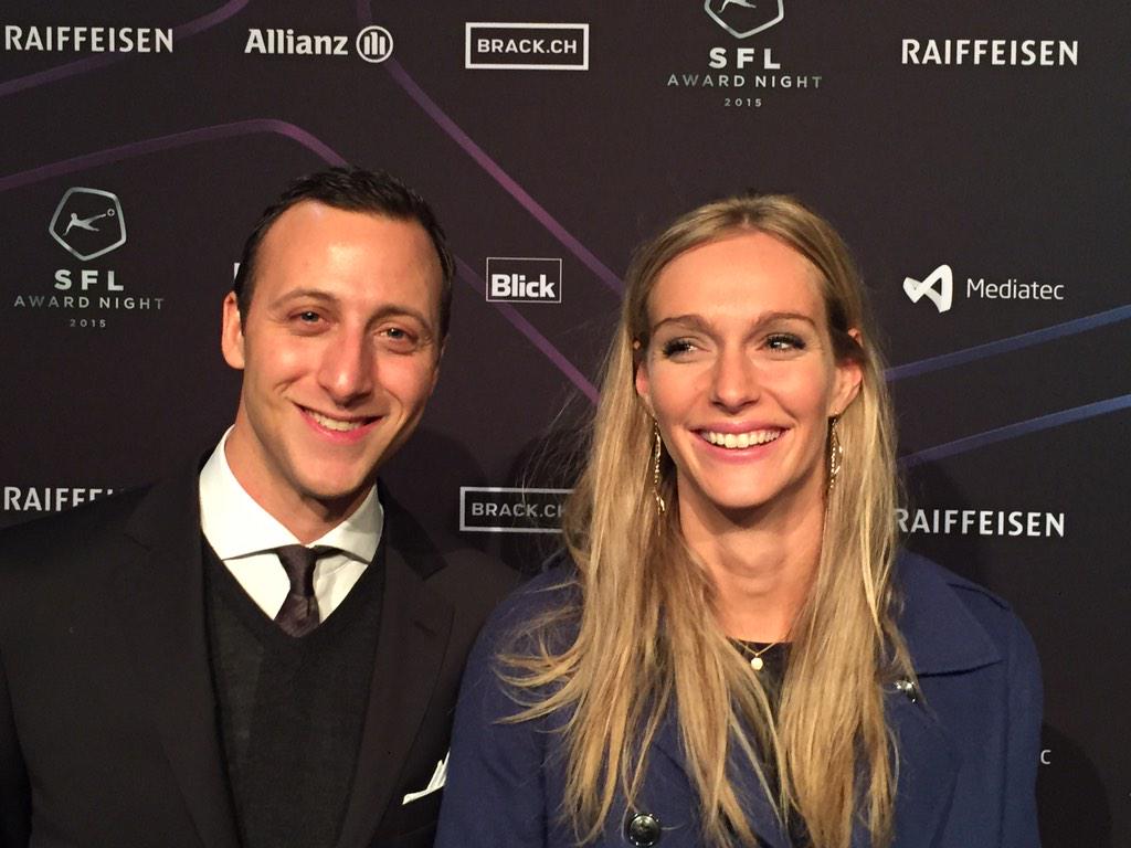 Das Teleclub Super League Team ist bereit für den Rückrundenstart! #SFL#Award#Night mit <a href="/gianni_wyler/">Gianni Wyler</a>