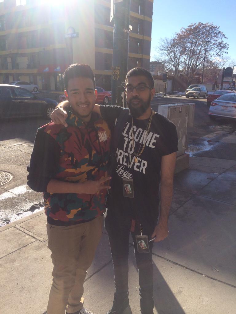 rvymundo's tweet photo. Just met @6ixVMG and he spotted the @itsKonfidential hoodie @cdotcastro 😎 http://t.co/uhKHo8aZHd