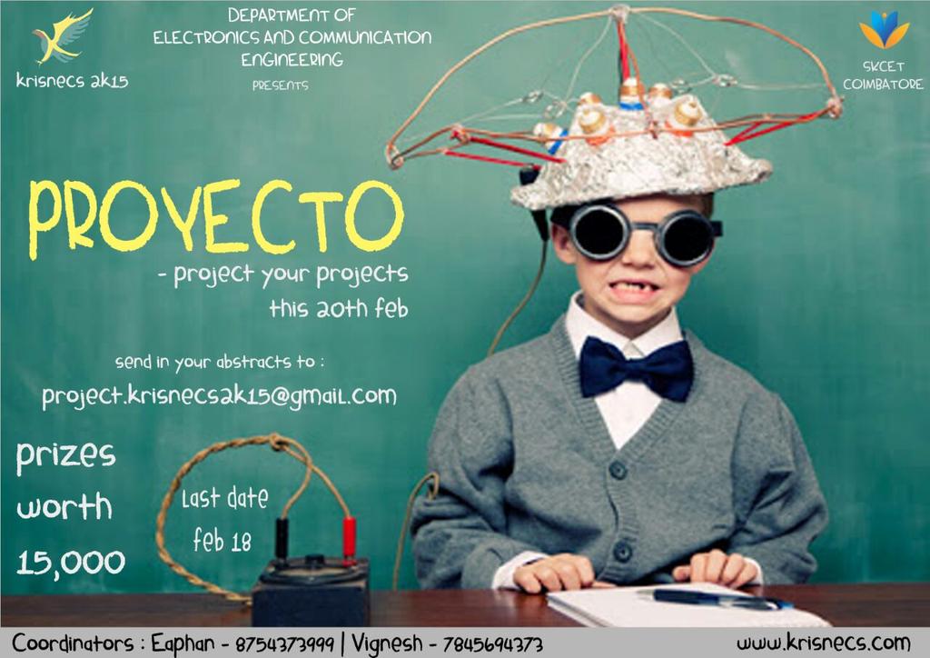 Visualize your ideas &amp; frame into a prototype &amp; display them on Feb20 at krisnecs2k15.
#krisnecs2k15
#feb20