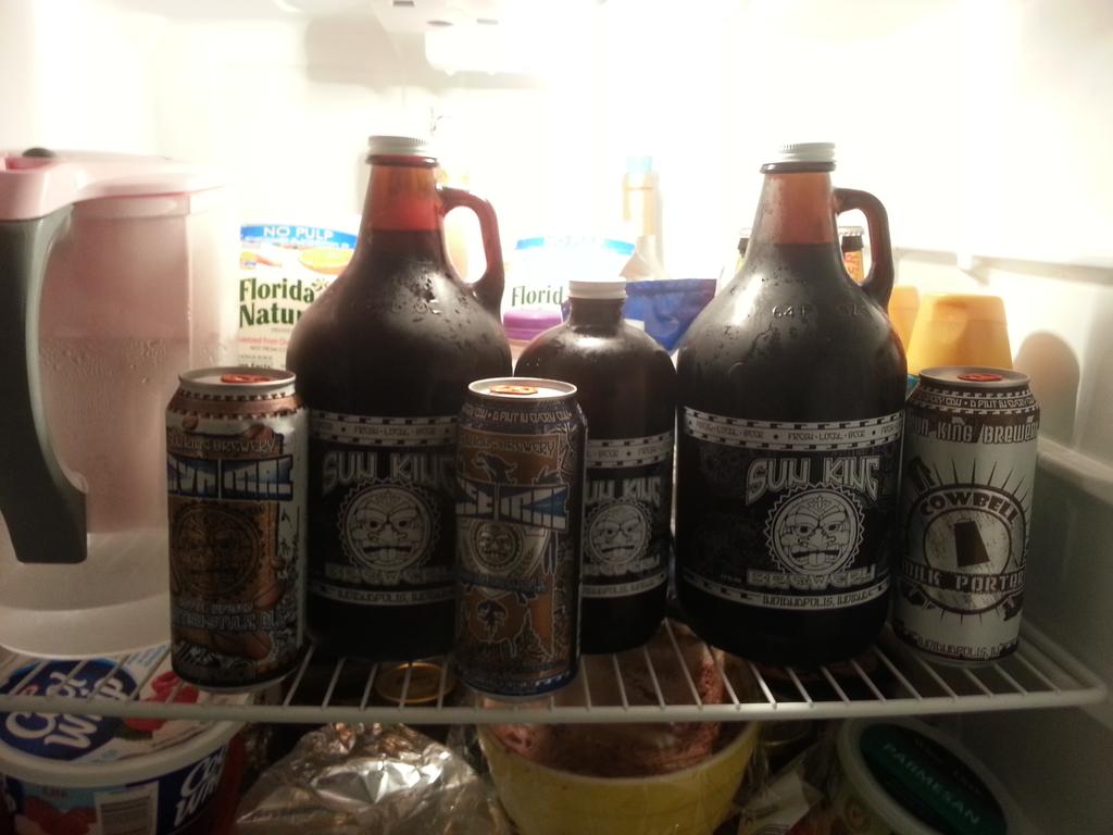 Dweber21's tweet photo. The @SunKingBrewing survived the 15hr trip to St. Pete, makes the move easier! #JavaMac #WeeMac #Cowbell #Alakazam http://t.co/DflC8f9LD8