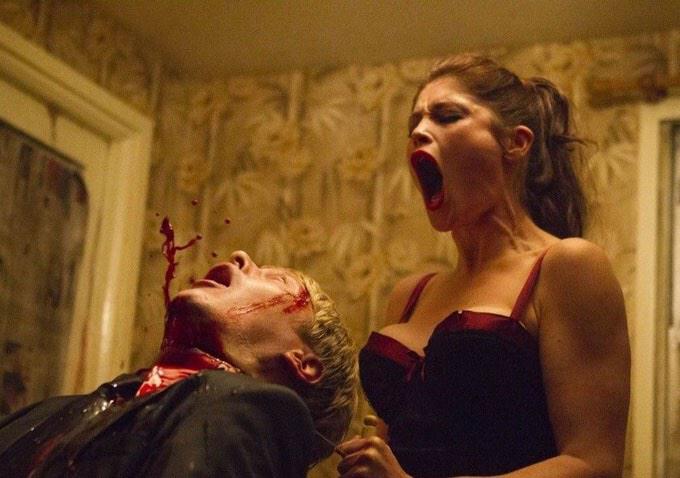 A+ image here. \" Happy bday to Gemma Arterton! Here she is being ferociously awesome in BYZANTIUM: 