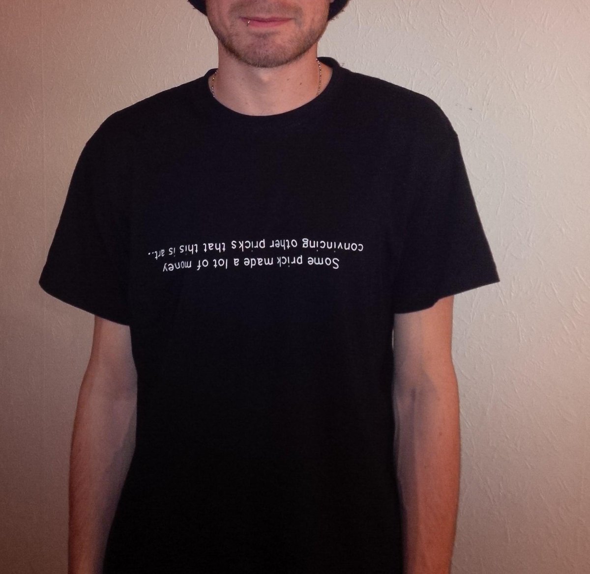 SchoolOfBitches's tweet photo. The latest from the #schoolofbitches camp. The "some pricks made a lot of money..." tshirt. #comics #art #merch http://t.co/LC5KHUByll