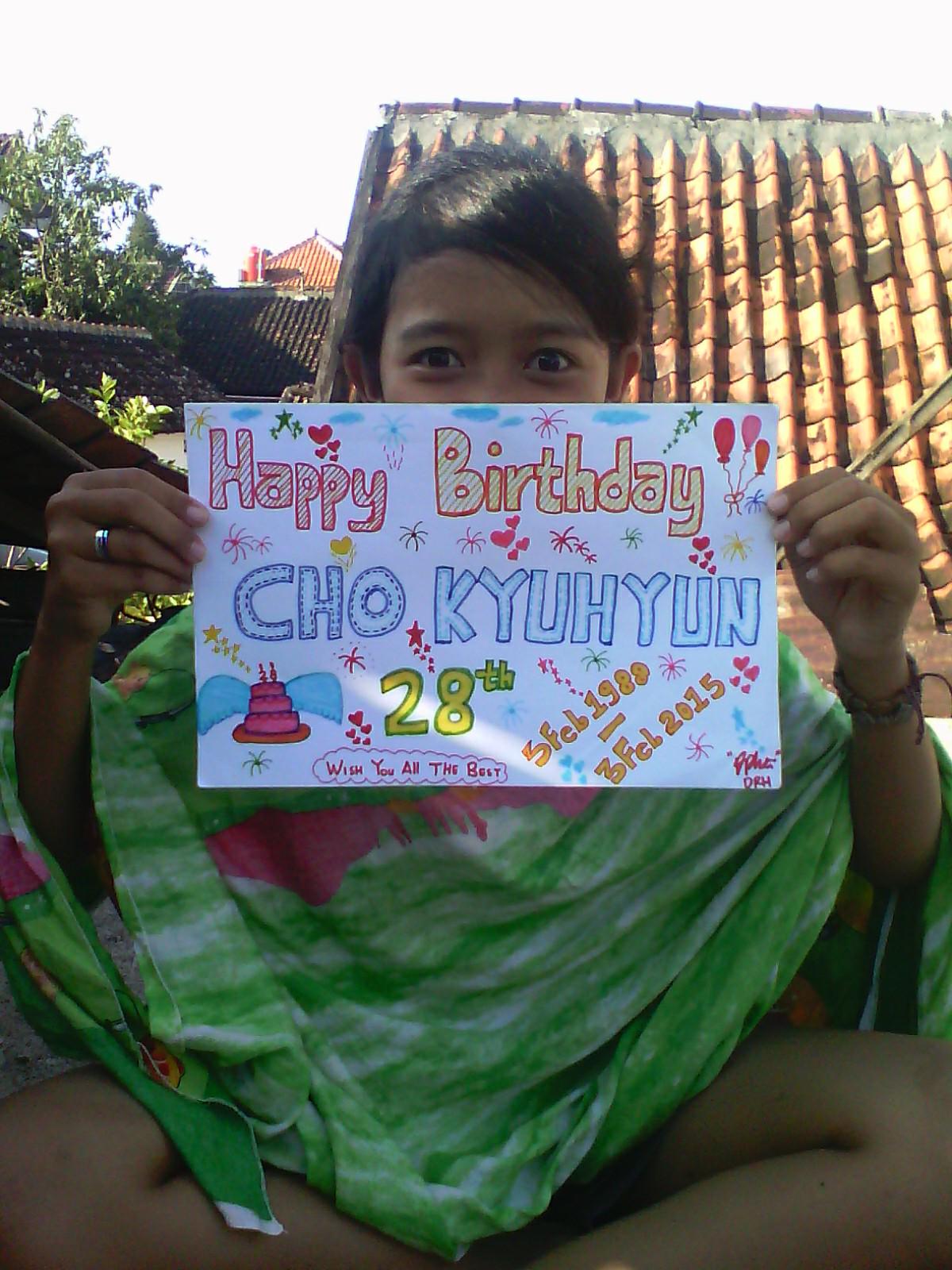 Happy Birthday Cho Kyuhyun Oppa! Wish You All Rhe Best!   