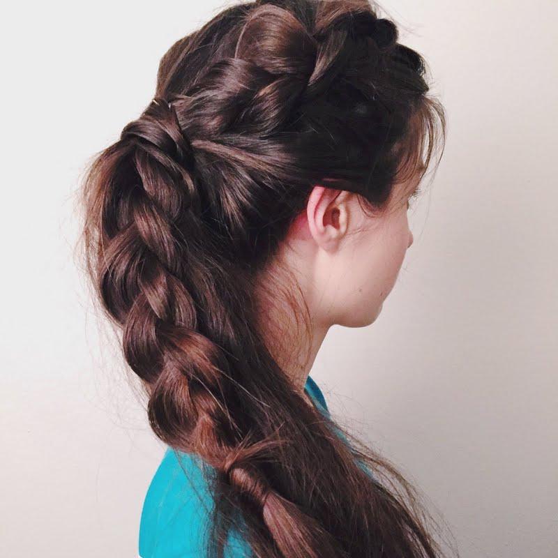 preendotme's tweet photo. http://t.co/omGgmeUqbB @AshleyWilliamz's #BBTransform-ed her #DutchBraid into a messy #ponytail with @Bumble gifts! http://t.co/hARfoXcRYI
