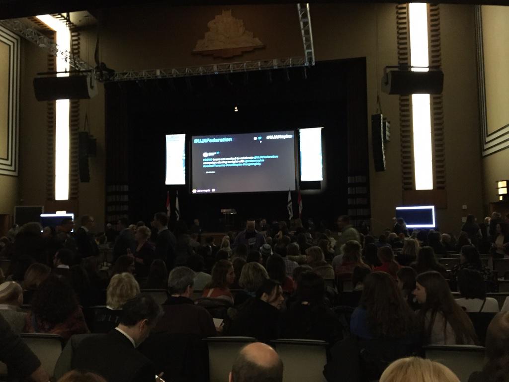 cocotoronto's tweet photo. Were at the Carlu for the @UJAFederation 2015 campaign close w/guest @missmayim #cocotoronto #JewishToronto #uja http://t.co/67AgAPU4SX