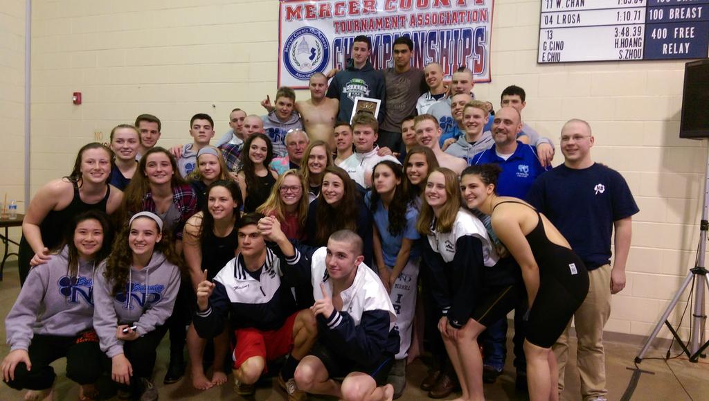PSF215's tweet photo. Mercer County swimming champs http://t.co/T7R6183dOX