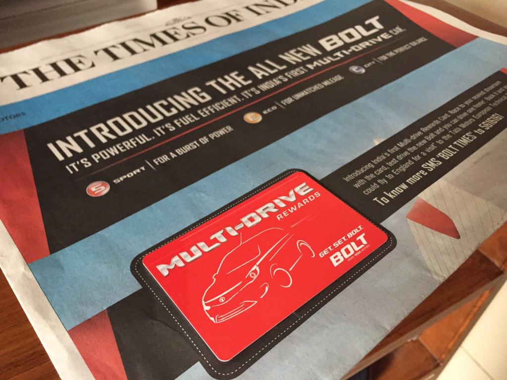 AarizRizvi's tweet image. @TataMotors @TataBolt #MultiDrive Rewards Card. Let's see if my luck works ;) @motorbeam