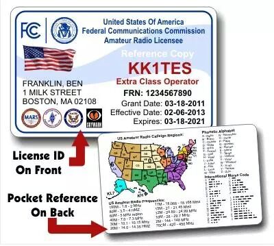 No paper? No problem! Check out our new FCC License Reference Copy ID Card. #hamradio #amateurradio #hamcrazy