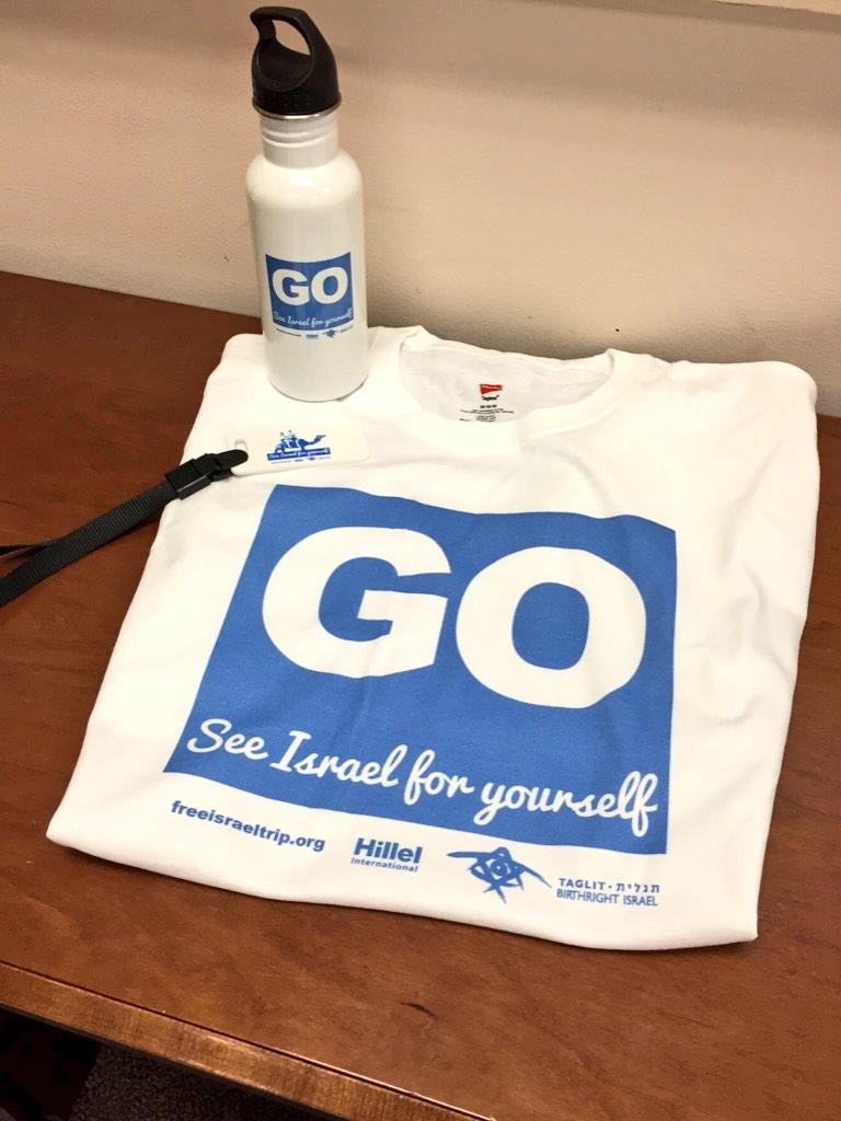 CofC_JSU's tweet photo. BIRTHRIGHT REGISTRATION OPENS TOMORROW!!! If you register through CofC Hillel and make your deposit, you'll get this! http://t.co/OdXGckWKvT