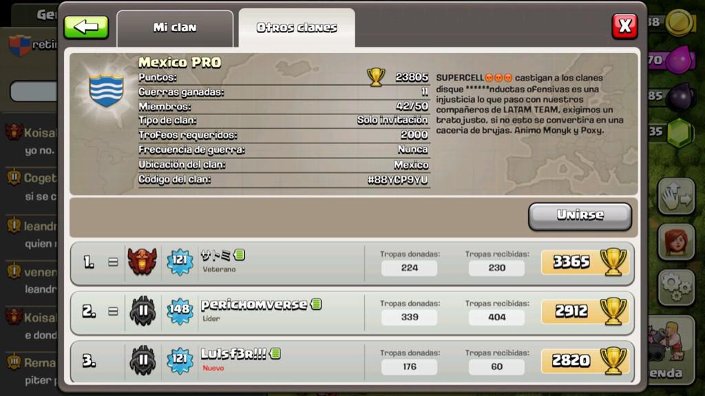 monykmartz's tweet photo. Gracias a #MexicoPro por su apoyo que nos brindan a LATAM TEAM.Por envidia de unos jugadores...! @supercellgames http://t.co/LEO4yxokuc