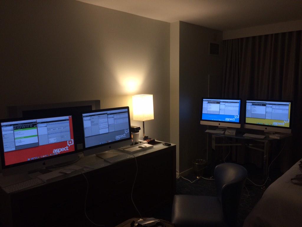 JDouglas_Aspect's tweet photo. It's not a sales university party until you've setup a call center in your hotel room! http://t.co/ZWabCbYKiF