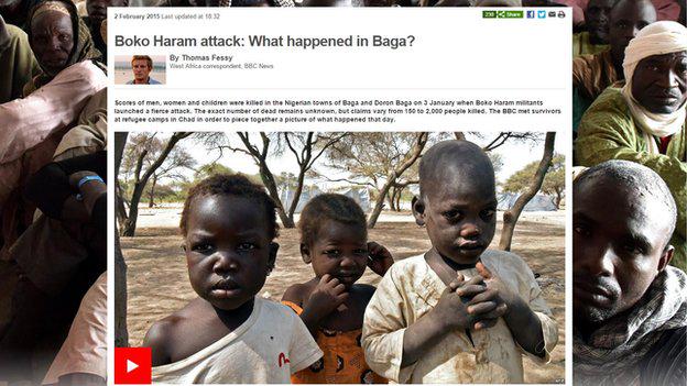 BBCOS's tweet photo. Escape from massacre: What happened in #Baga? http://t.co/aNGEyslpuq http://t.co/uBDUMmP7m5