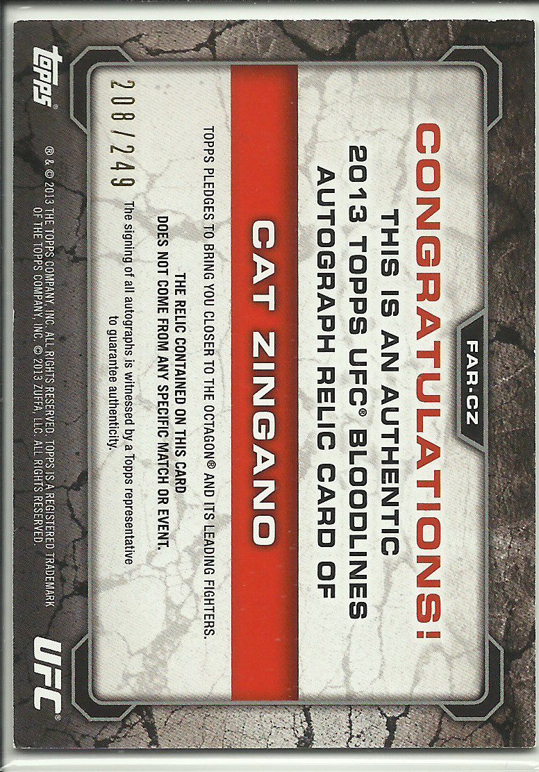 MMAfightfans's tweet photo. RETWEET To Be Entered in FRIDAYS Drawing for a @CatZingano UFC TOPPS Authentic Hand Signed  Relics Card! #UFC184 #UFC http://t.co/0QcnGuJjZV