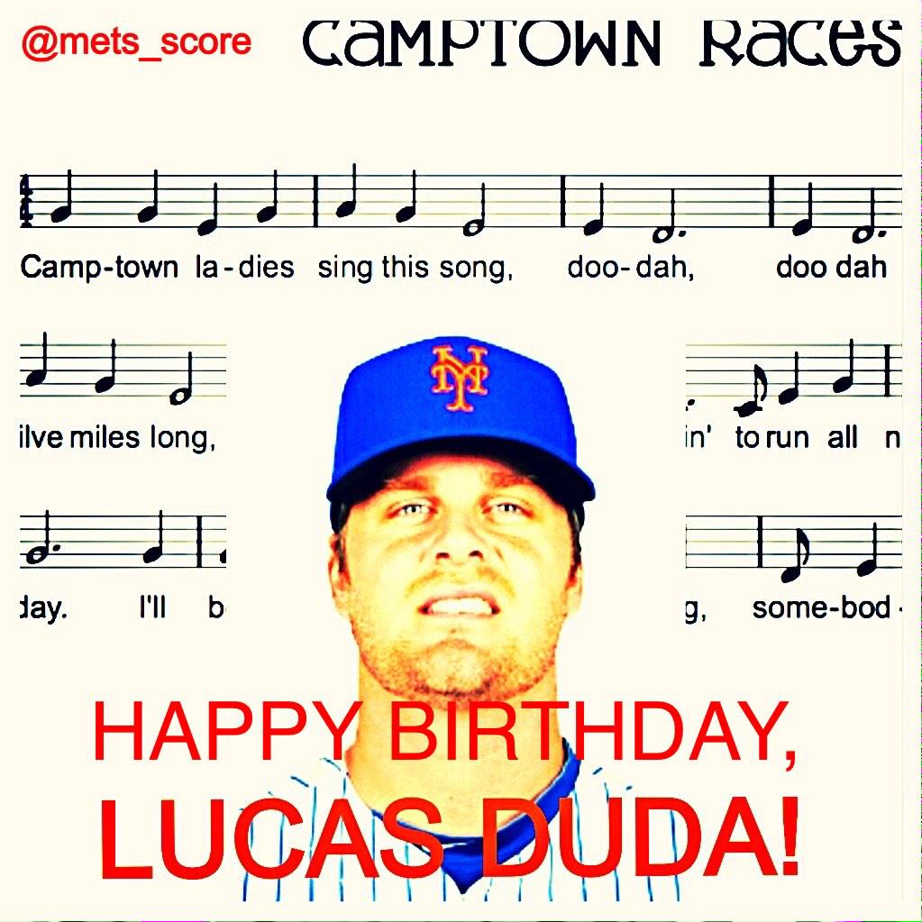 Happy 29th Birthday to 1B, Lucas Duda!! 