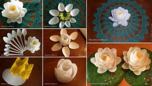 KRE4TIF's tweet photo. Dekorasi bunga dari bahan sendok plastik. #Kreatif http://t.co/vFHmcoACHP