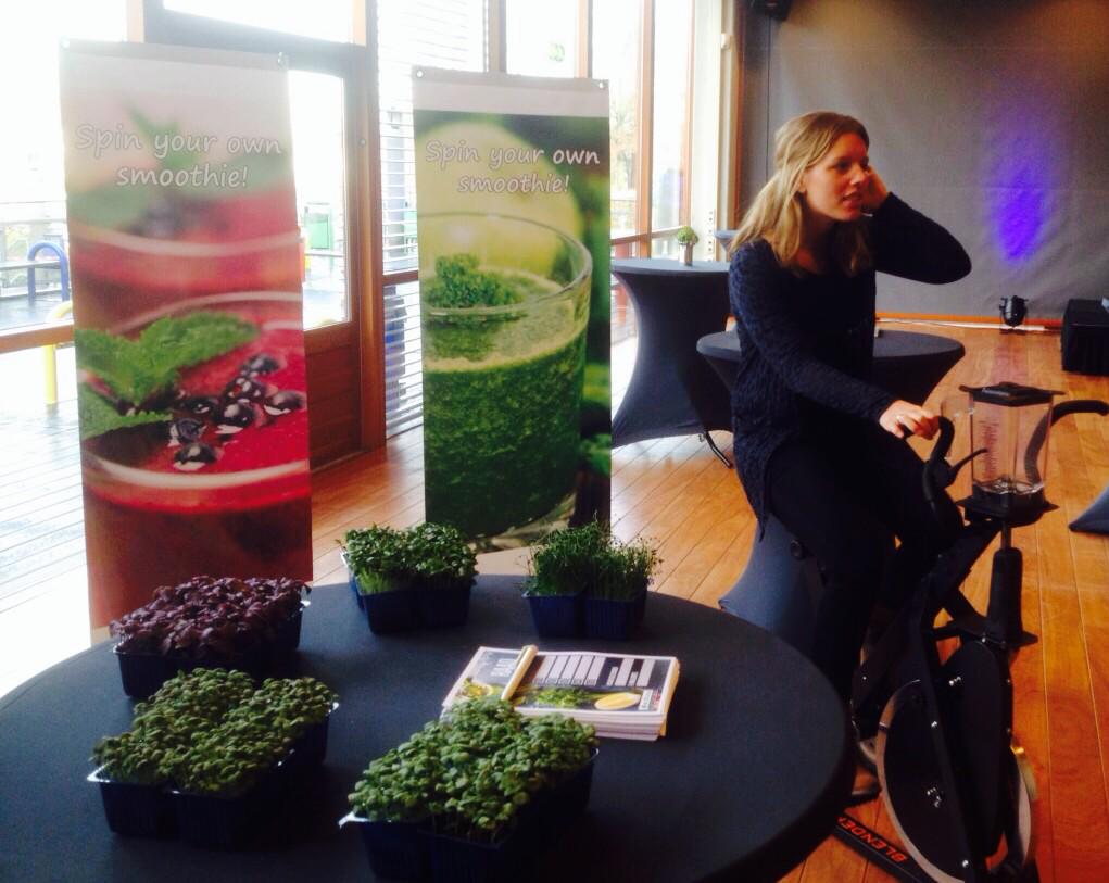 Onze smoothiebike op #FE15 @HAShogeschool