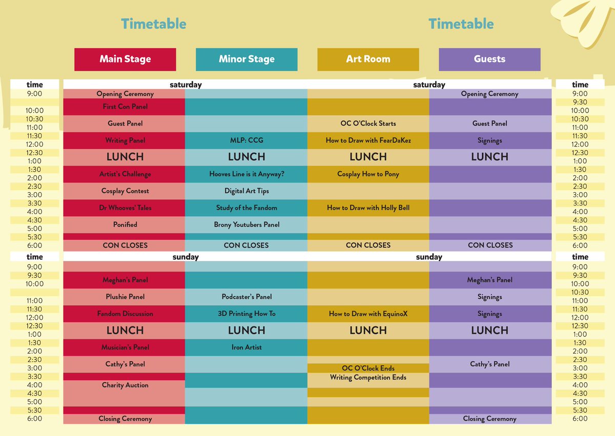 PonyConAU's tweet photo. The PonyCon AU: Seaponies Paradise schedule is now live! Check it out below or find out more on our website! #PCAU http://t.co/ZeIbuxyPyz