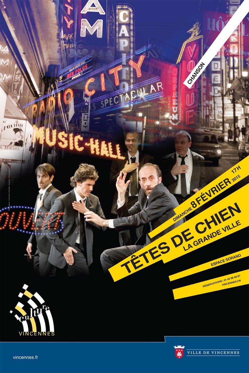 Les #TêtesdeChien seront à l'#EspaceSorano dimanche 8 février à 17h. 
Au croisement des #FrèresJacques et de #Take6.