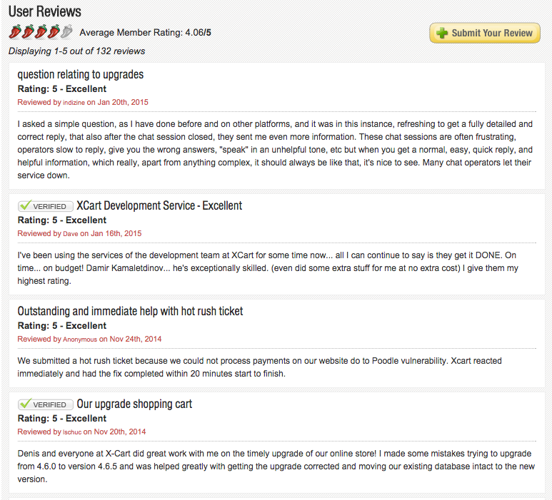x_cart's tweet photo. #XCart users, thank you so much for your support! We love reading your #reviews!
#hotscripts #php #customercare http://t.co/Yw0Zlq6sfT