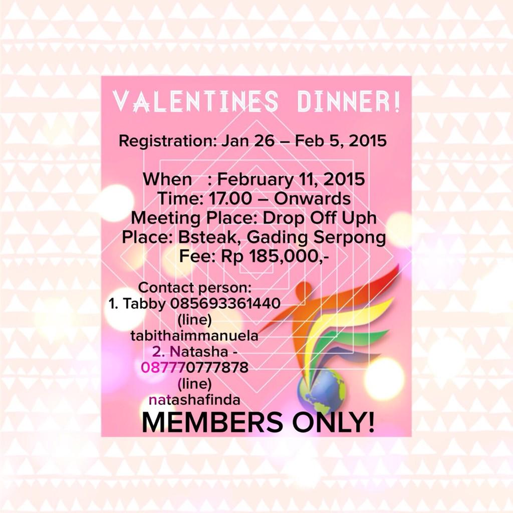 GOOD NEWS for all members. ICS will have a Valentine Dinner. For more info please follow our IG @icsuph 💜💞