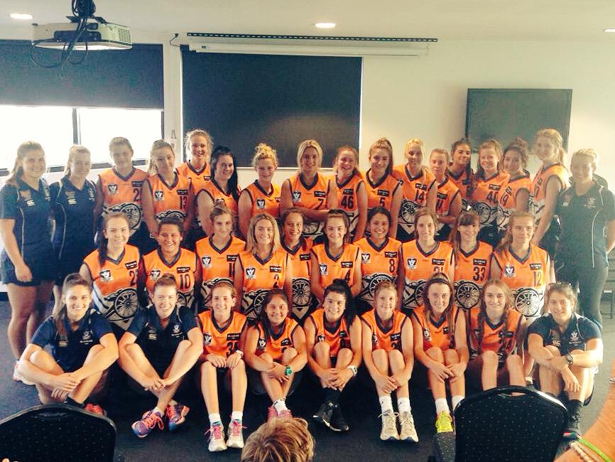 loustephenson12's tweet photo. What a crew! Love being a part of @YouthGirls @CalderCannonsFC @TACVictoria #jumperpresentation #changethegame http://t.co/igtDDR0uVY