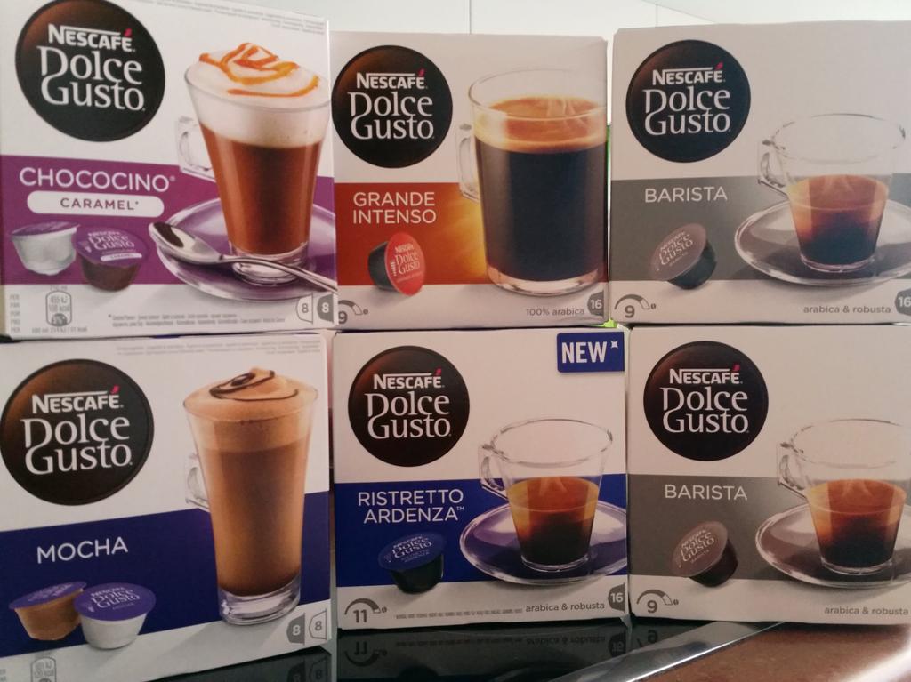 LauRimaol's tweet photo. Yuhuuu!!!! Acaba de llegar mi 1r pedido de @DolceGustoES a ver...¿por cuál empiezo? #coffeelover #coffeeaddict #ovlo http://t.co/3At8Miidtq