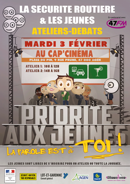 MacifAssurances's tweet photo. .@MonteLeSon donne la parole aux jeunes à Agen sur la sécurité routière #Prevention #RdvMutualiste http://t.co/vE8pXHMAX1