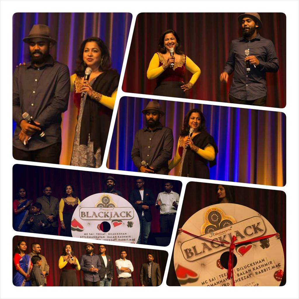jrmediaworks's tweet photo. sharing the same stage with a legendary person is a blessing. Thank you @realradikaa ma'am. #jrblackjack http://t.co/hjJLW6c8Ff