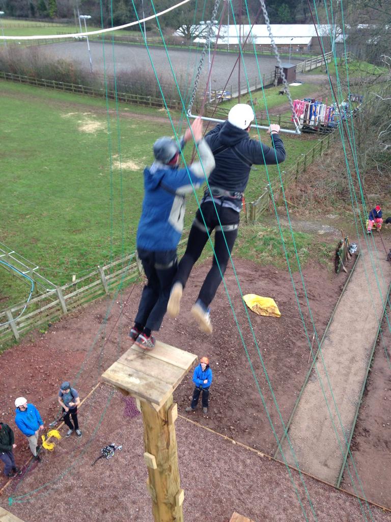 ojnicholas1's tweet photo. @BictonOutdoor #InstructorTrainingCourse training on new @JMAdventure high ropes course @BictonCollege http://t.co/MhMQ4kXBMl