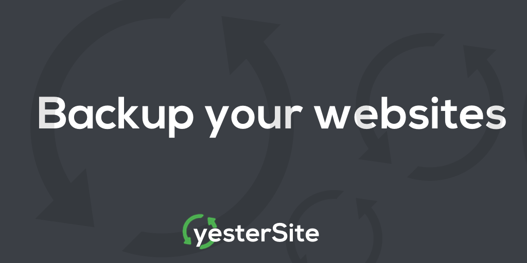 yesterSite's tweet image. What would you do if your #hosting company deleted your #website, #database?

Be safe &amp;gt;&amp;gt; yesterSite.com