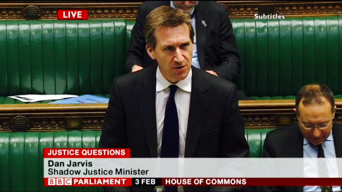 DanJarvisMBE's tweet photo. Just asked @MoJGovUK not to sign contract for flawed #SecureCollege until after #GE2015. Minister refuses to answer. http://t.co/lvm4VMYP5p