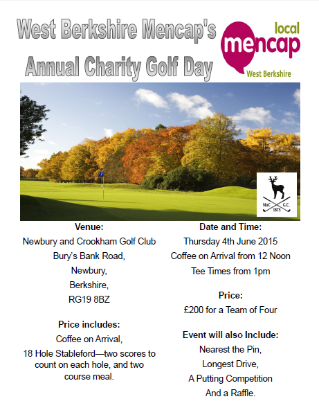 <a href="/charitygolfhour/">charitygolfhour</a> Plz RT our poster for our annual Golf Day on Thursday 4th June. For further details ring 01635 41464