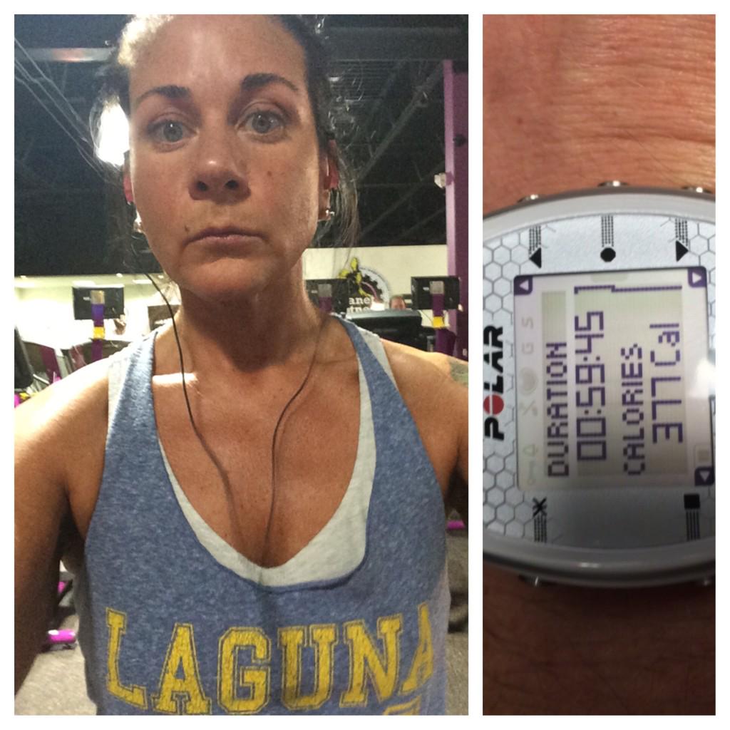 teresasunkestag's tweet image. 1st #workout w/the #polarfit &amp;amp; short ponytail -lost the 1st part still learning how to use it. #legs &amp;amp; #cardio #bday