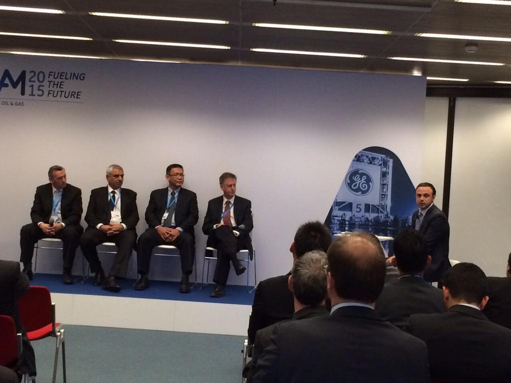 WissamAssaf_WA's tweet photo. @ge_oilandgas working hand in hand with partners to #fuelthefuture... #GEAM15 closeout; channels' panel discussion http://t.co/4p9t6BWjmW