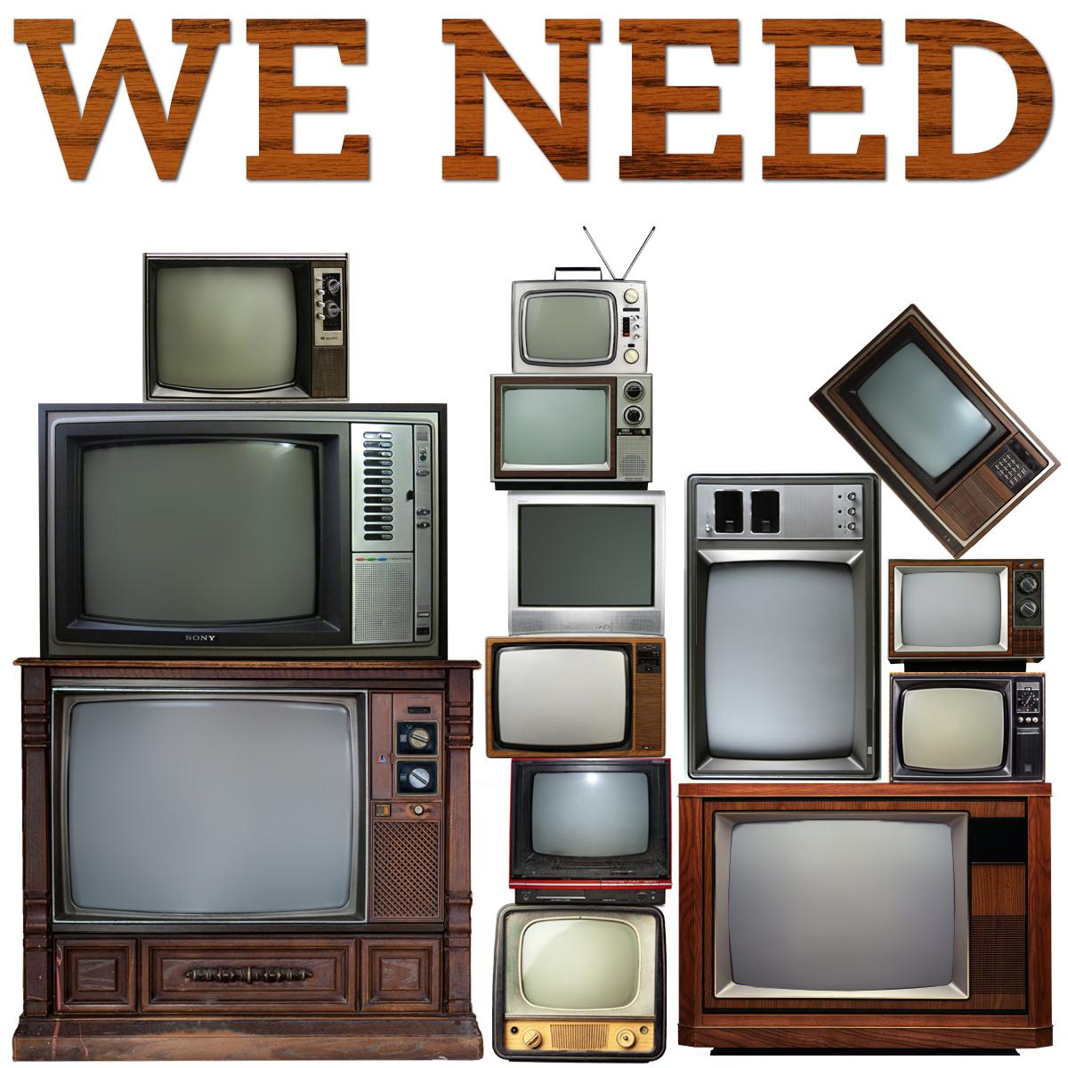 2threefiveFilms's tweet image. We need old TVs. Seriously. We'll compensate with a Made in The Magic City 5x5 vinyl sticker #2threefive #filmmaking