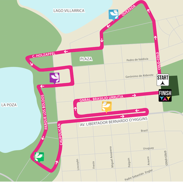 ColorRunChile's tweet photo. ¡Ya tenemos listo el recorrido de #TCR_SURA #Pucón! Revísalo aquí >>> http://t.co/UDRHC8gjQd