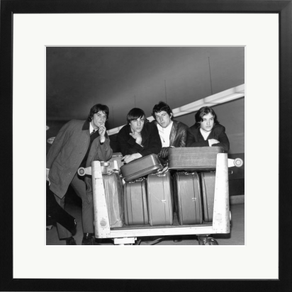 A very happy birthday to Dave Davies, here with the Kinks embarking on their first US tour.  