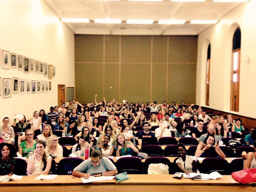Maties_linguist's tweet photo. I got to meet our awesome #AELS278 class today and it looks like we're in for a fun year! http://t.co/YeyW8jyzZY