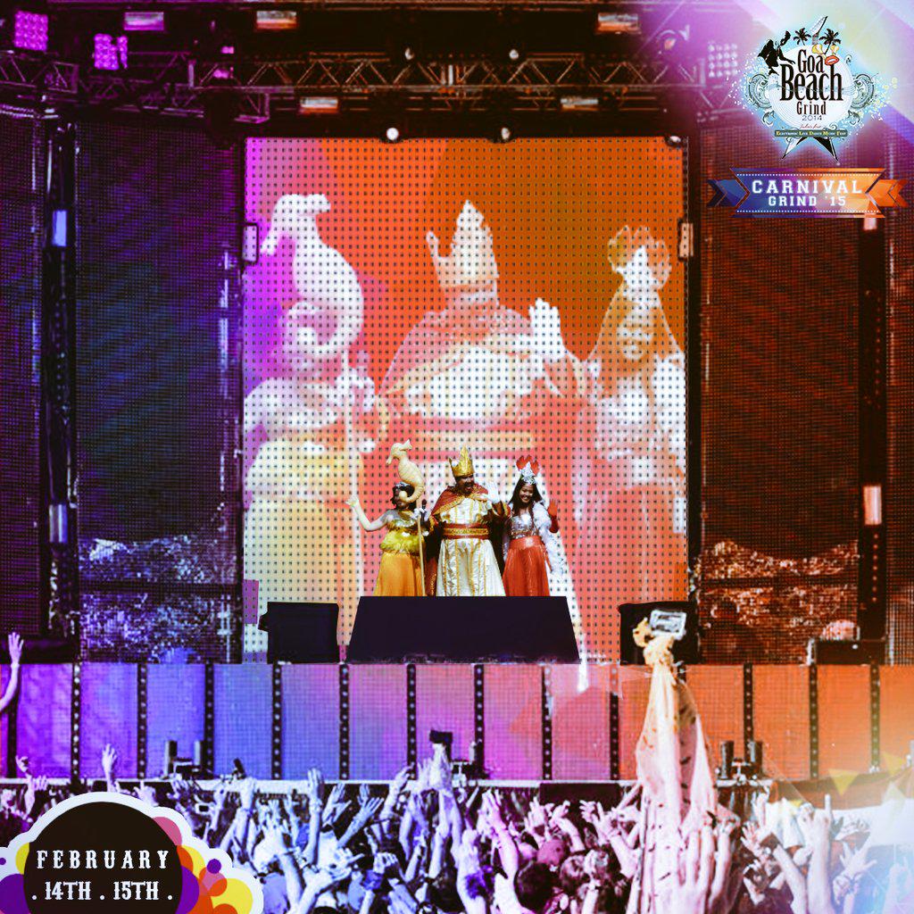 GoaGrind's tweet photo. The King Momos decree in Goa reads Eat Drink and be Merry. We say eat, drink, dance to trance. Live the Viva life! http://t.co/GPYcQwMWt1