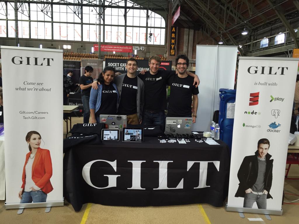 hbctechteam's tweet photo. Gilt Tech at the Cornell Engineering Career Fair! CS majors - hit us up on row 7B! #ECAFT #Internships http://t.co/l1EEsfEQpy